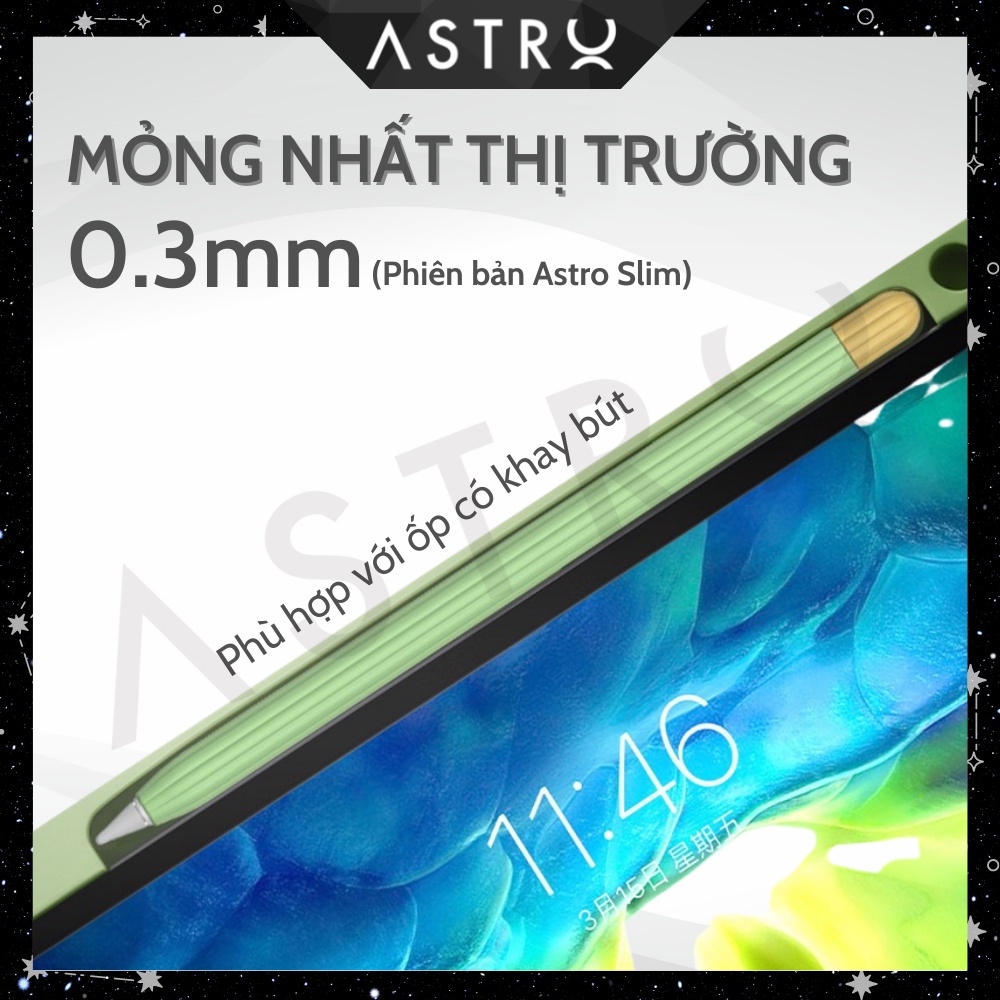 [Astro SLIMCase] Ốp bảo vệ bút cảm ứng 1 và 2 chất liệu silicon cao cấp, vỏ ốp cover bút cảm ứng