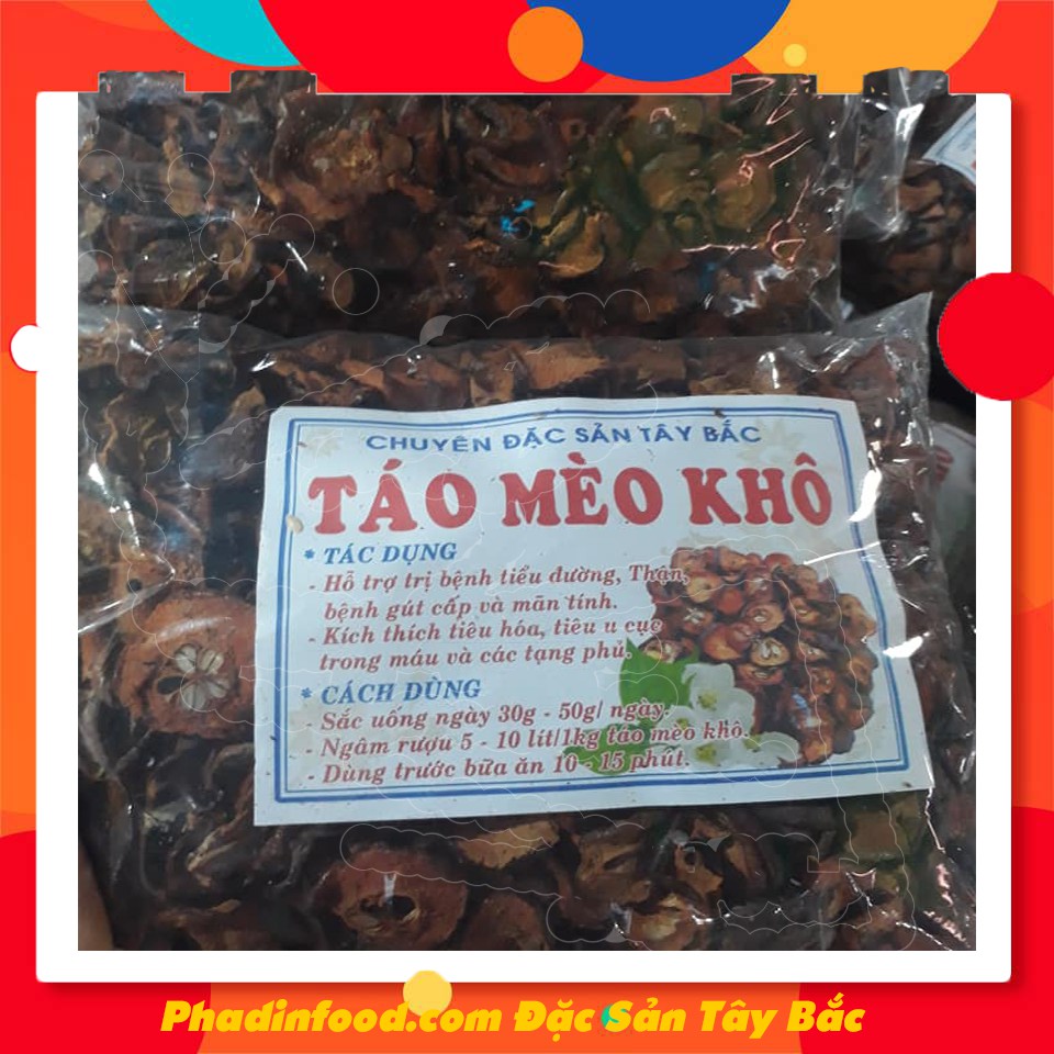 Táo Mèo Khô (quả táo mèo thái lát phơi khô túi 1kg)