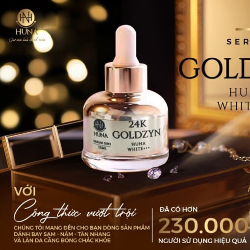 Serum 24K GoldZyn Huna White+++