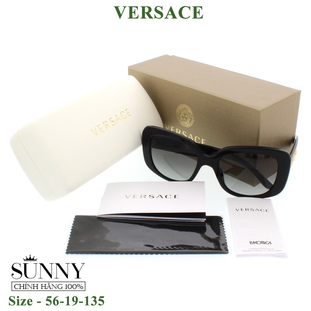 Kính mát chính hãng nam nữ Versace VE4284A màu sắc thời trang, thiết kế dễ đeo bảo vệ mắt