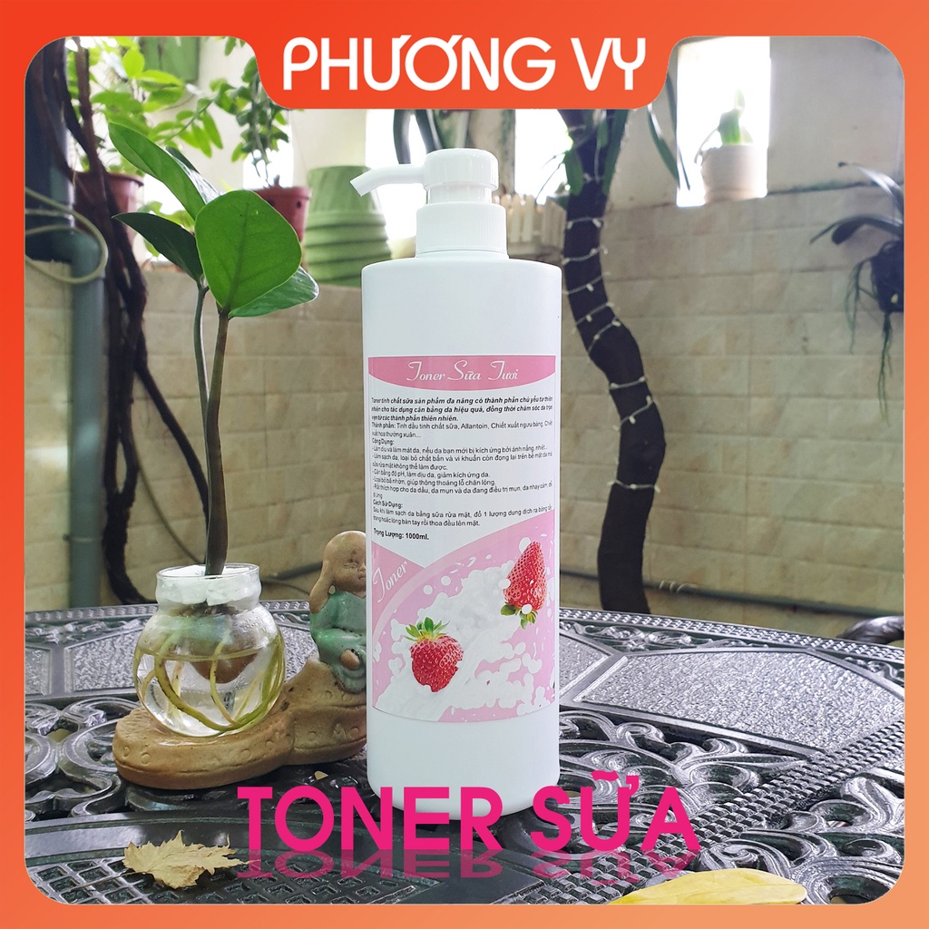 [NGUYÊN LIỆU SPA] 1000ml TONER nước hoa hồng tinh chất các loại, se khít lỗ chân lông, cân bằng da.