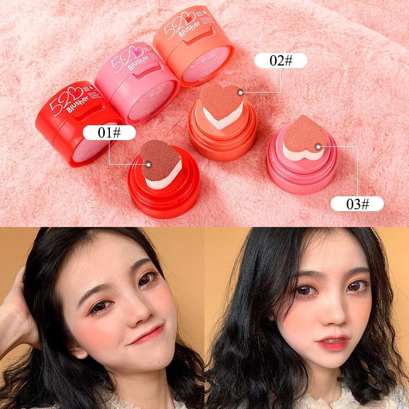 Phấn má hồng xixi chống thấm nước lâu trôi thiết kế trái tim dễ thương
