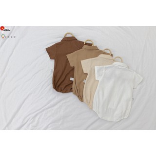 Bodysuit linen cổ đức basic cho bé từ 5 đến 13kg