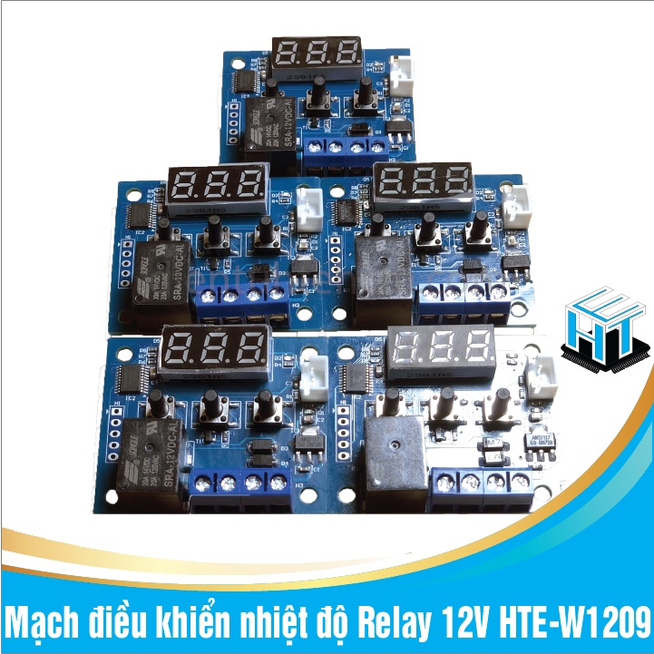 Mạch điều khiển nhiệt độ Relay 12V HTE-W1209