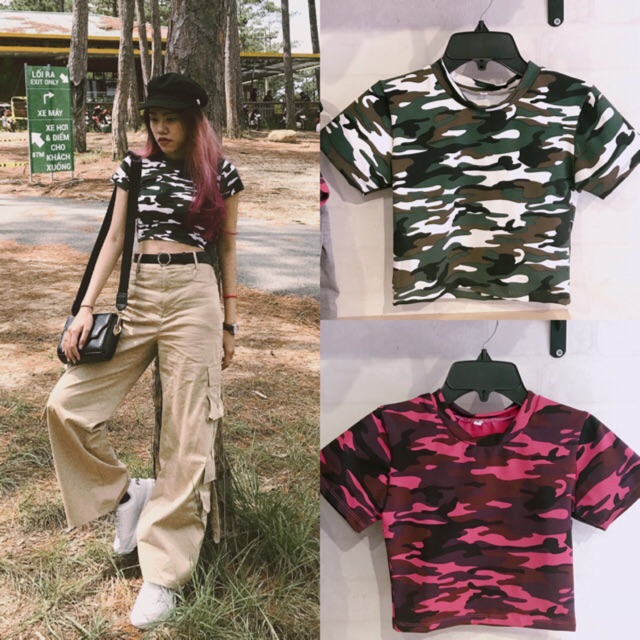 Camo Croptop