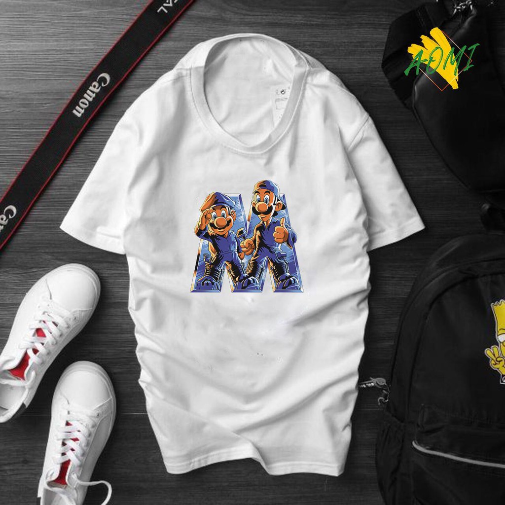 ÁO THUN UNISEX AOMI ĐẶC BIỆT MARIO WORKER FIX M TAY NGẮN TAY LỠ NAM NỮ AOMIVN THỜI TRANG