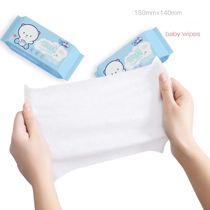 Bịch 8 Gói Khăn Ướt, Khăn Giấy Ướt Mini Bỏ Túi Hoạt Hình Dễ Thương Tiện Lợi Nội Địa Trung
