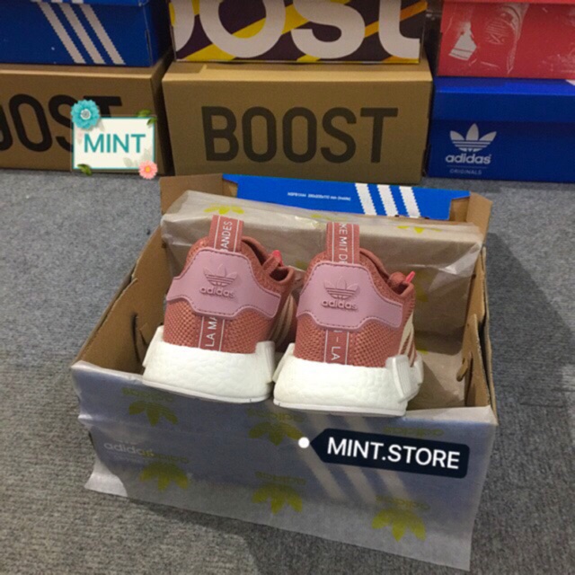 [Xả Kho] (Video cận cảnh) Giày Sneaker NMD Raw Pink uy tin < : _