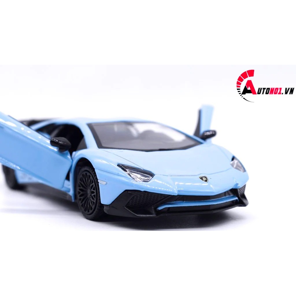 MÔ HÌNH XE LAMBORGHINI AVENTADOR LP750-4 SV COUPE BLUE 1:36 SCALE MODEL 7664