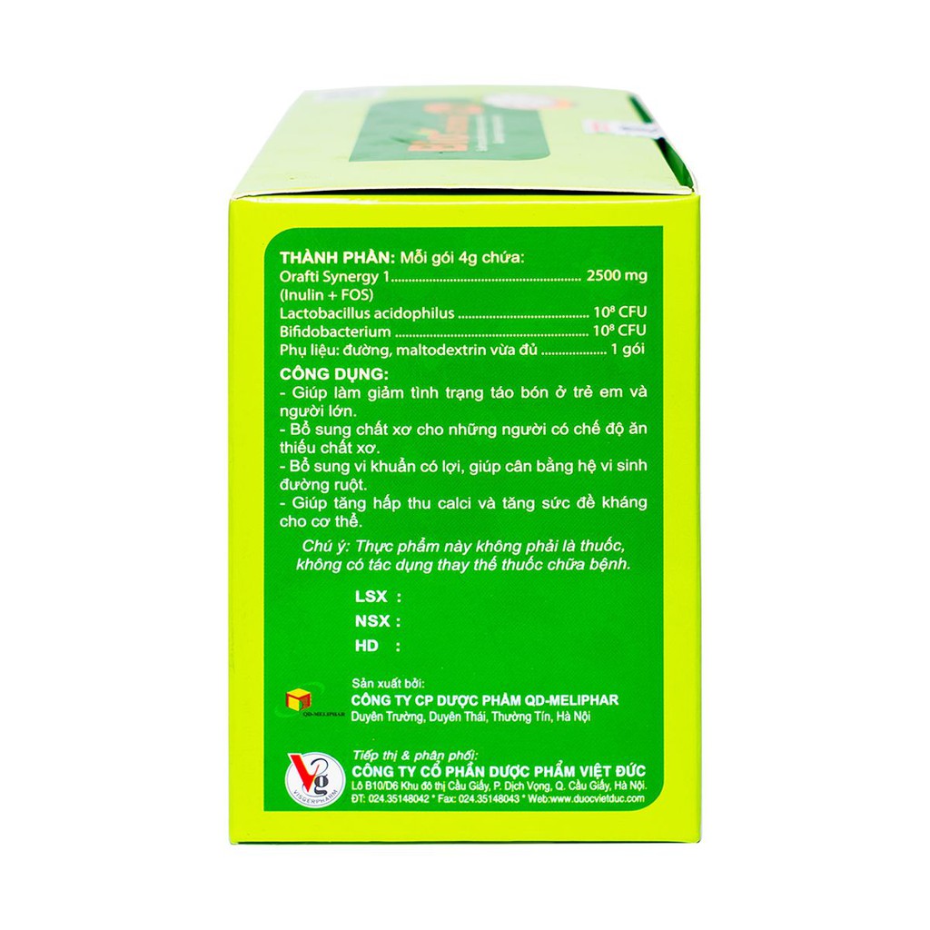 Bioacimin Fiber - tạo ra nhiều chất xơ, tốt cho đường ruột. Giúp cân bằng hệ vi sinh đường ruột, tiêu hóa khỏe