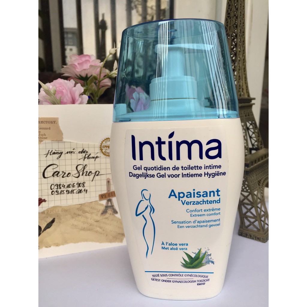 Dung dịch vệ sinh phụ nữ INTIMA - nội địa Pháp 200ml (Extra doux - Apaisant - Neutre - Regulateur Active)