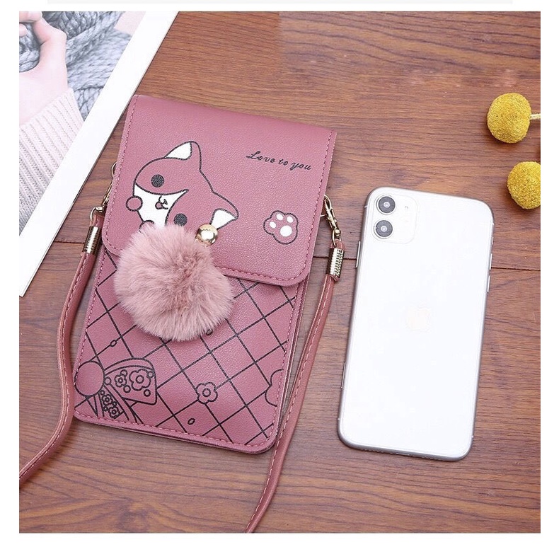 Túi ví nữ cầm tay đeo chéo đựng điện thoại vuốt cảm ứng sang trọng 2022 - DEVELOPE