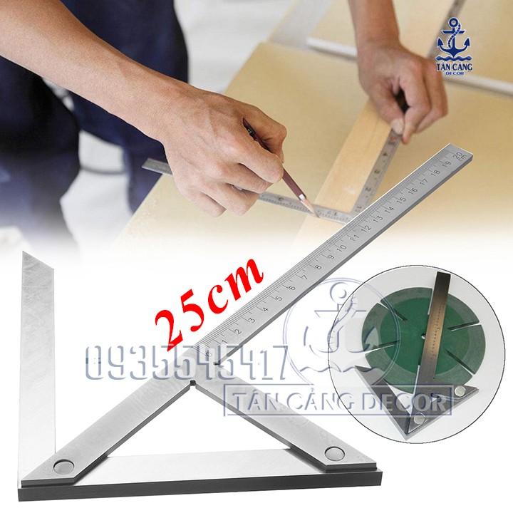 Thước Vuông Đo Tâm 250 x 150 mm - A080046