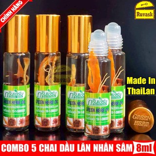Dầu lăn thảo dược nhân sâm Thái Lan 8ml/chai