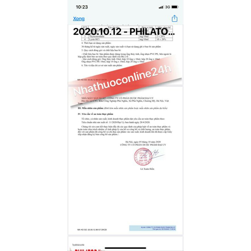 Sản Phẩm Philatop New ống nhựa (hộp 20 ống) | BigBuy360 - bigbuy360.vn
