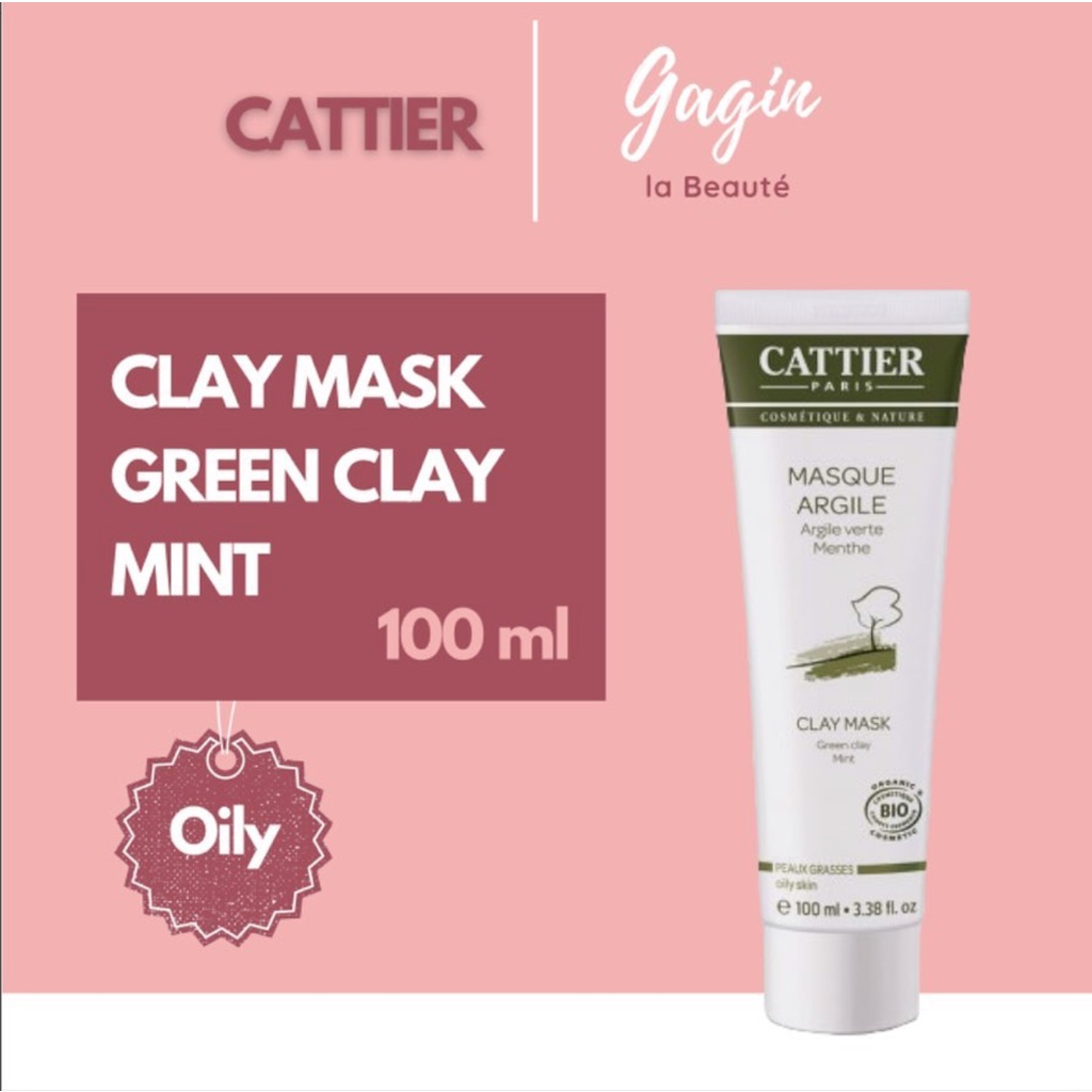 Mặt nạ đất sét Cattier da dầu mụn