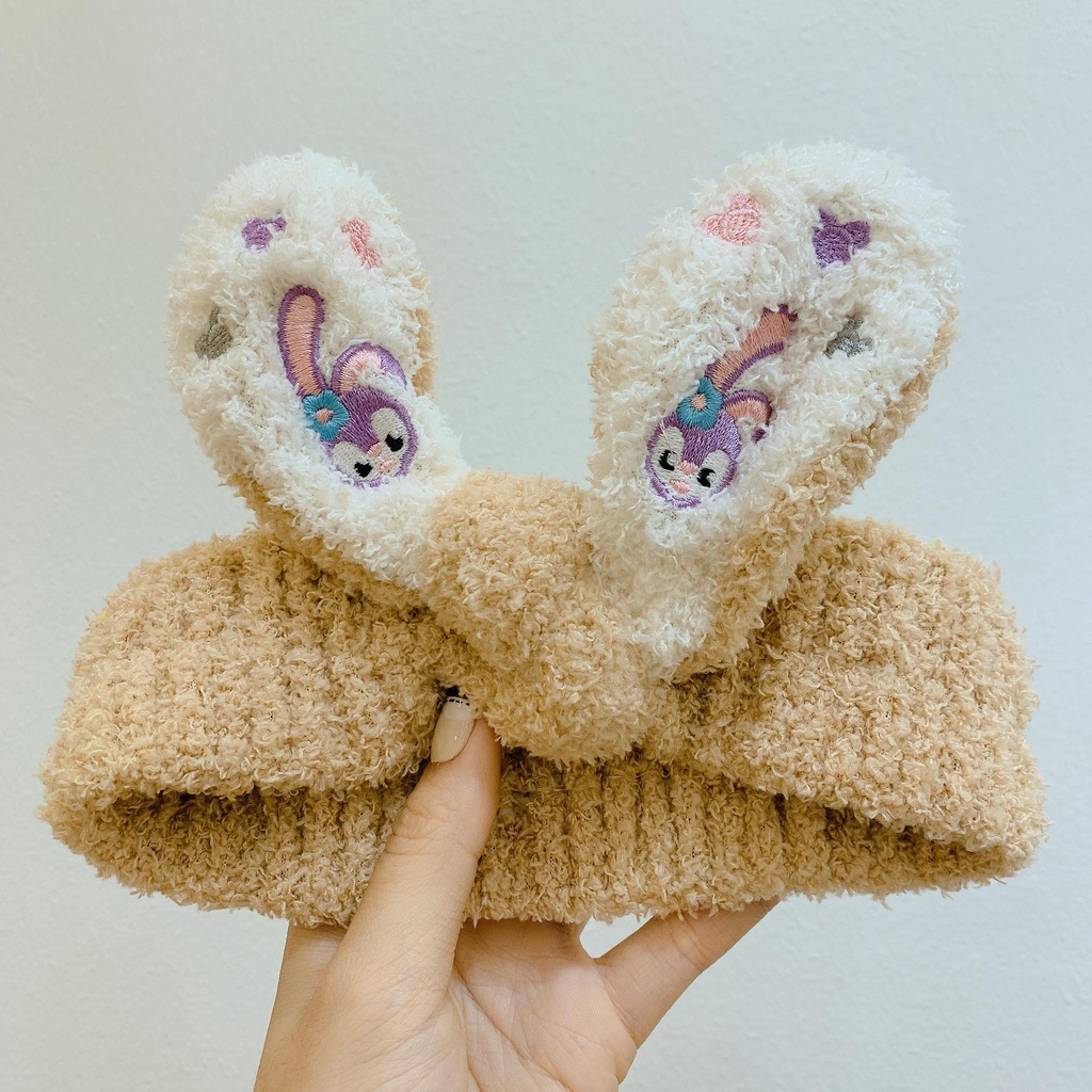 Băng đô bông rửa mặt, trang điểm bờm cài tóc turban dễ thương cute dành cho nữ