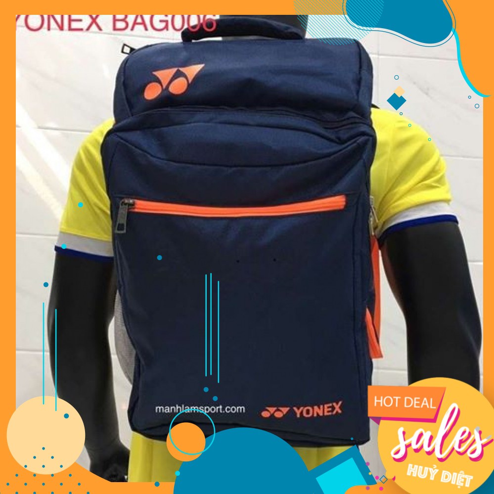 1 [Ưu đãi] Balo thể thao cầu lông Yonex BAG006 chuyên dụng cầu lông, nhỏ gọn, tiện lợi, nhiều ngăn, mẫu mã đa dạng 3