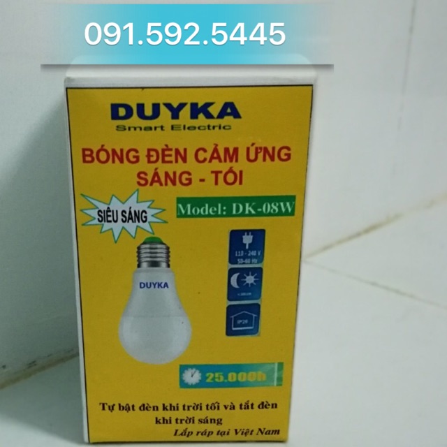 Bóng Đèn Led Cảm Ứng Hồng Ngoại DUYKA