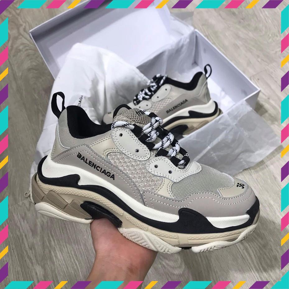 Giày thể thao sneaker Triples xám mới HỖ TRỢ ĐỔI TRẢ TRONG 15 NGÀY !
