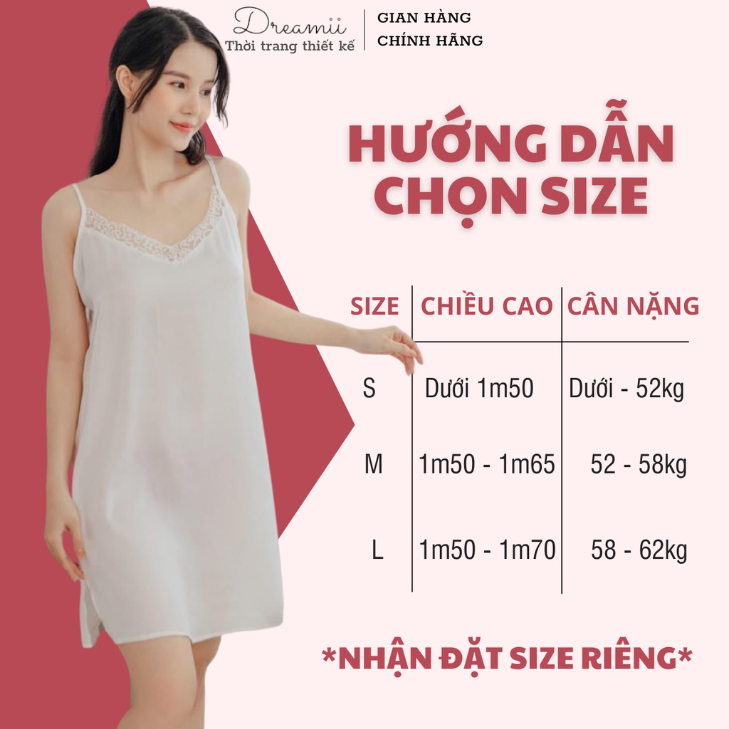 Váy Ngủ Lụa Kylie Set White Cao Cấp