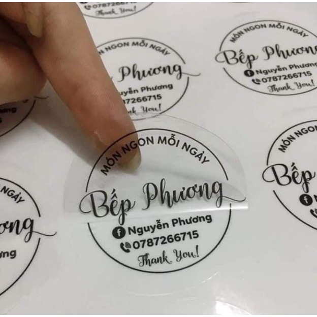 In Logo Sticker Dán - Decal Tem Nhãn - In Theo Yêu Cầu ( nhiều chỗ báo giá tờ A4 )