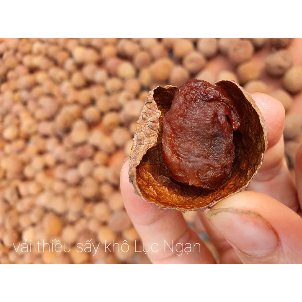 Vải Sấy Khô Lục Ngạn Chính Gốc LOẠI 1 , Túi 1Kg  Hàng ngon nhà làm