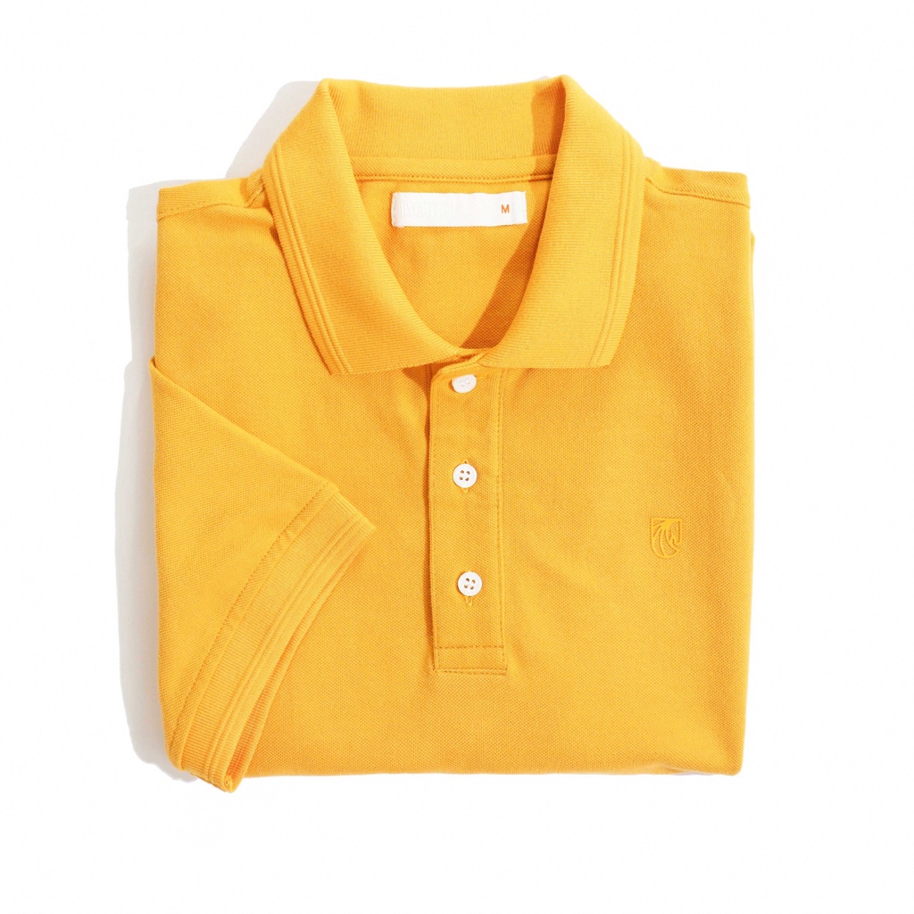 Áo Thun Nam Cao Cấp Yellow Basic Polo BY COTTON
