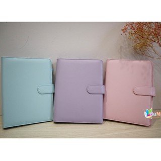 Bìa da sổ còng Planner A5 A6 màu pastel