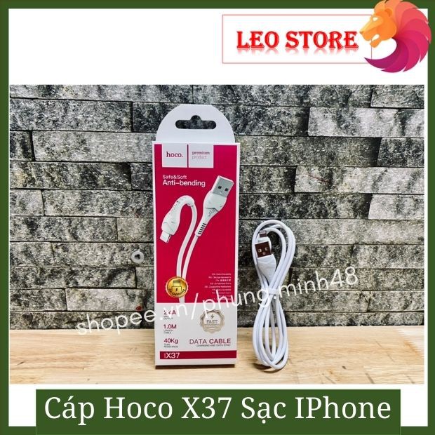 Dây cáp sạc Hoco X37 đầu Lightning/Type C/Micro USB dùng sạc Iphone/Andoird/Samsung - Cam kết hình thật