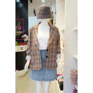 Blazer Caro Túi Đắp 040