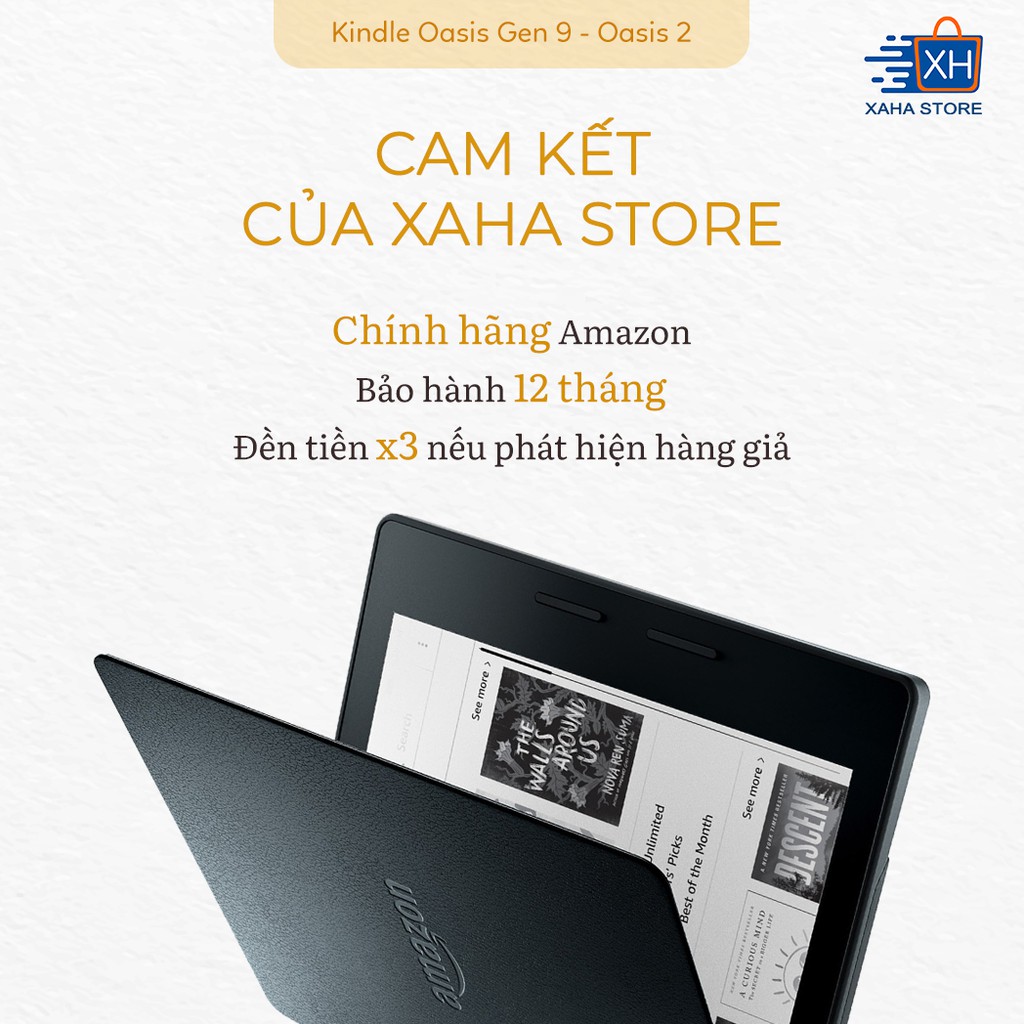 Máy đọc sách Kindle Oasis 2 (thế hệ thứ 9) năm 2018 - 8GB/32GB | BigBuy360 - bigbuy360.vn