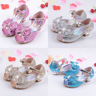 Infant Kids Baby Girls Pearl Crystal Bling Bowknot Single Princess Shoes Sandals