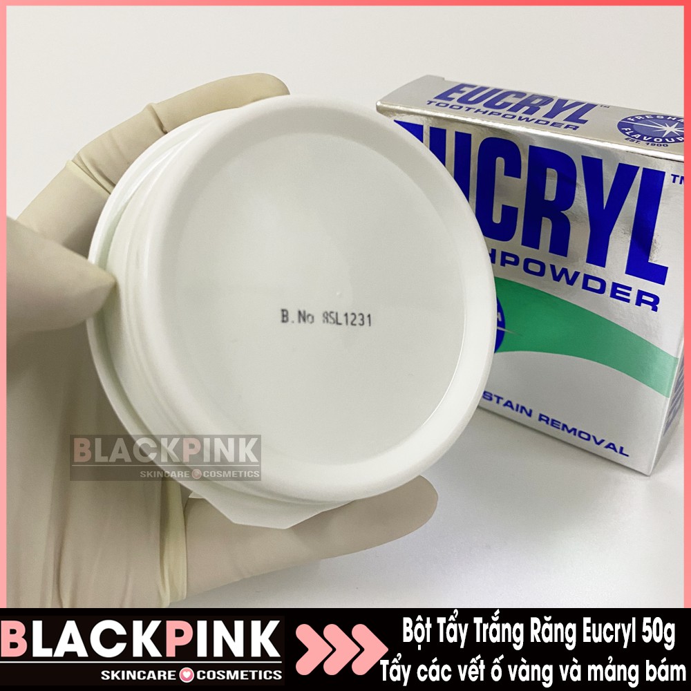 Bột tẩy trắng răng Eucryl 50g - nhập khẩu Anh