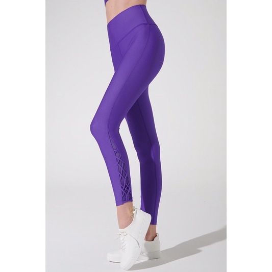 OLABEN Quần tập yoga gym lưng cao thiết kế dây đan S’angria Knotte Legging