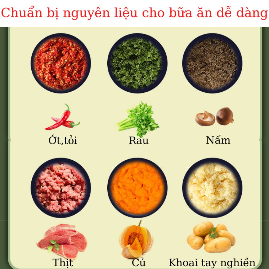 Máy Xay Tỏi Ớt Mini Cầm Tay, Dụng Cụ Xay Tỏi Ớt, Máy Xay Đồ Ăn Dặm Cho Bé  250ml Siêu Tiện Lợi - Darling Home