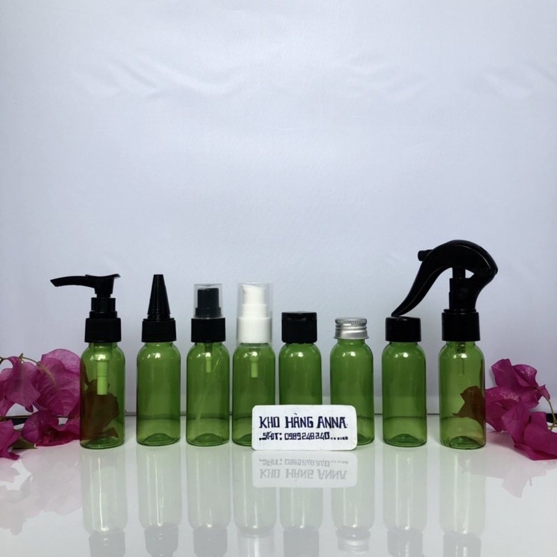 Lọ 30ML CHAI NHỰA NHỎ CHIẾT MĨ PHẨM trong / Nâu / trắng / xanh - Bình nhựa nhỏ xịt sương, xịt giọt CHIẾT NƯỚC HOA
