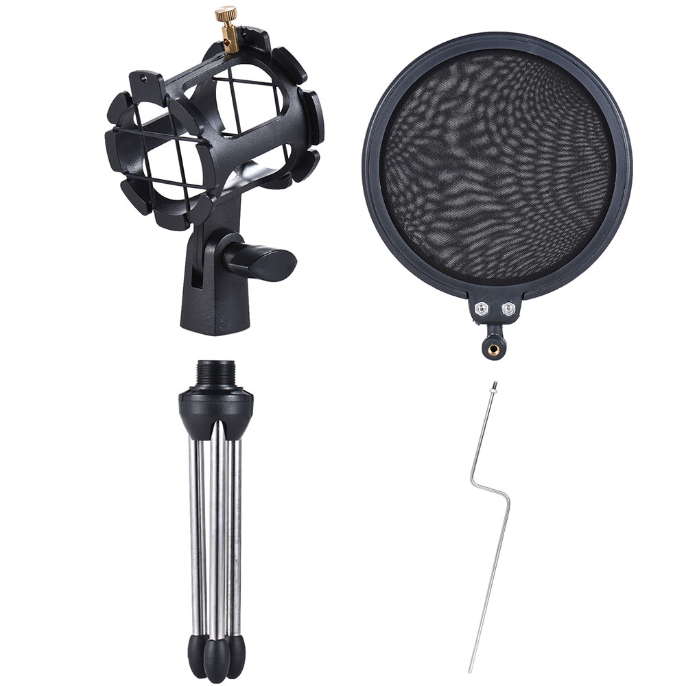 Máy tính để bàn Đa năng chống phun Microphone Giá đỡ chống sốc Giá đỡ chân máy