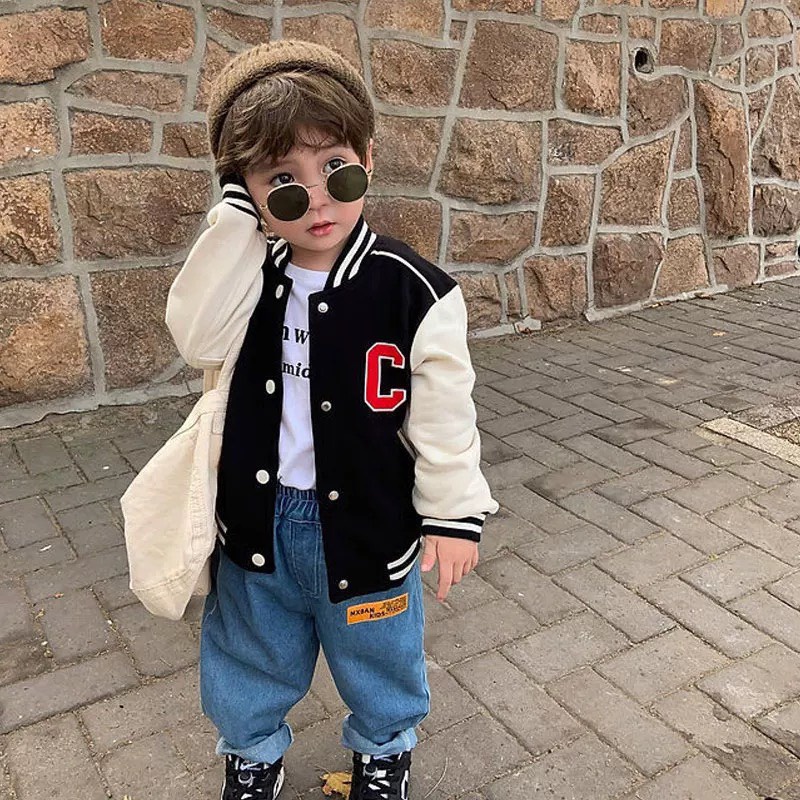 Áo khoác bomber da cá cho bé từ 8-17kg