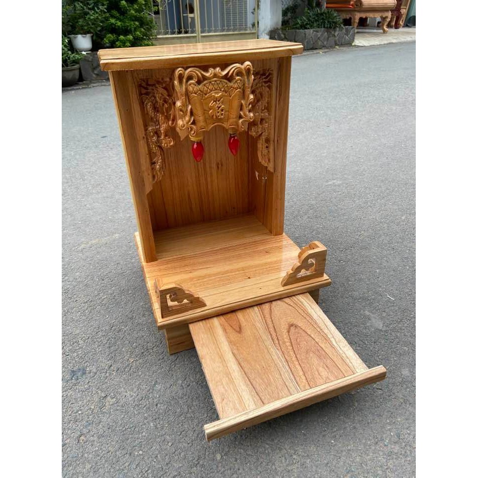 Bàn thờ thần tài ông địa 35cm - Đồ Gỗ Vinh