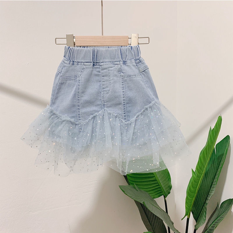 Đầm Denim Mùa Hè Dáng Rộng Phong Cách Thời Trang Nhật Hàn Mới 2022 Cho Bé Gái
