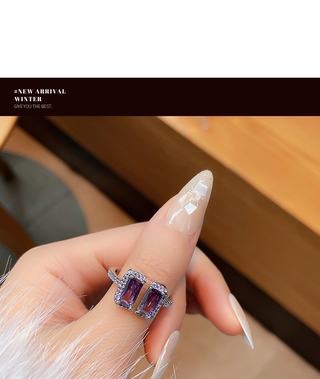 Nhẫn Hở Mạ Vàng Đính Đá Pha Lê Thời Trang