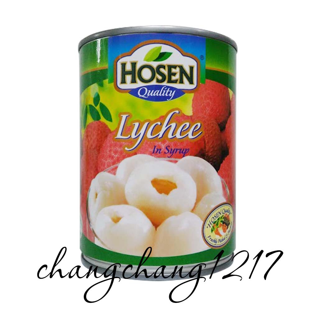Vải Thiều Ngâm Hosen (Vải) Đóng Lon 565gr