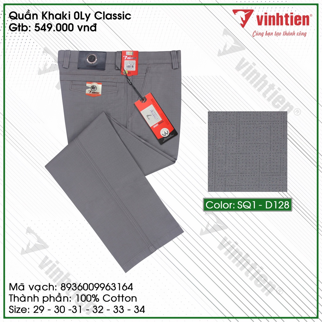 Quần KaKi 0Ly Classic 549 Vĩnh Tiến - Nhiều Màu