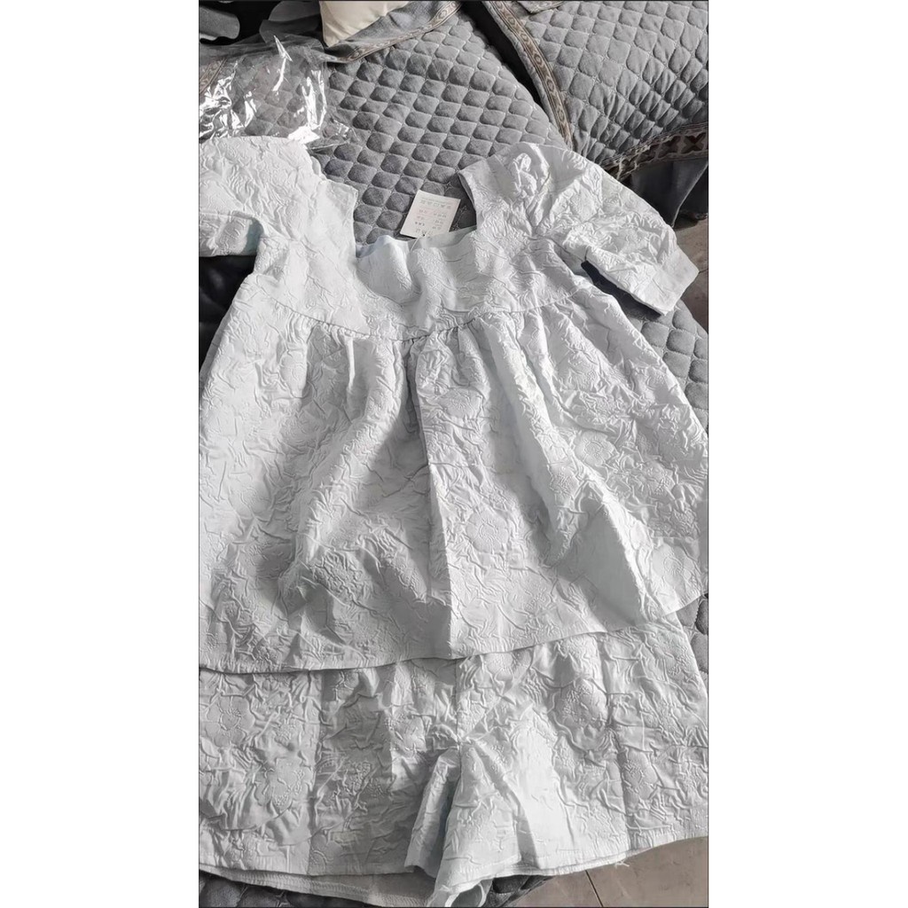 Bộ đồ bầu cộc tay M340 chất đũi xốp freesize từ 45 đến 70kg