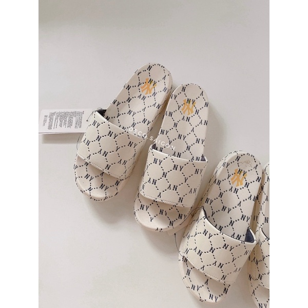 Dép quai ngang logo M.L.B Monogram DIA cao 3cm đế Super Solde cao cấp – Hỗ trợ đổi size/tặng kèm box – Deco.saigon