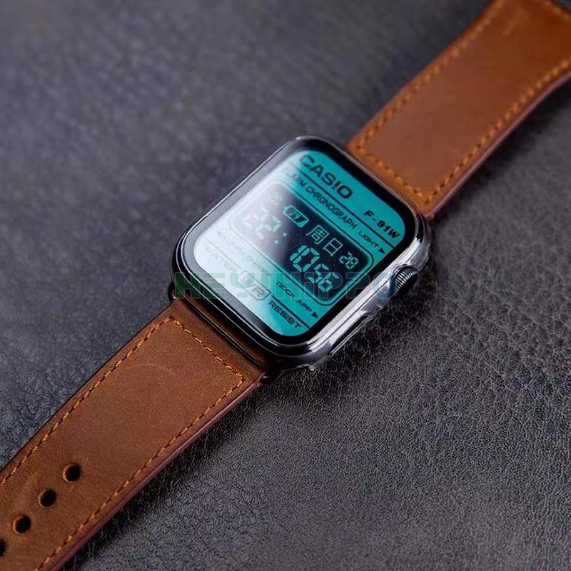 Ốp Bảo Vệ Trong Suốt Dành Cho Đồng Hồ Thông Minh apple watch series 7/6/SE/5/4 iwatch 45/44/42/41/40/38mm