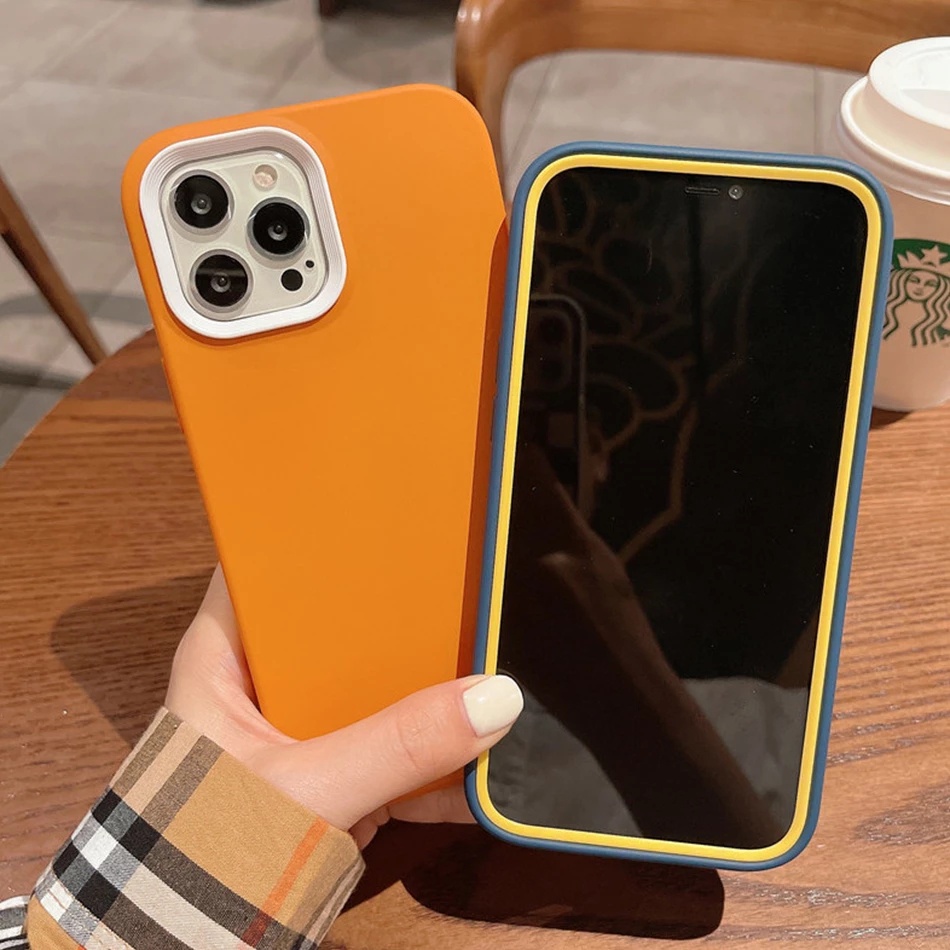 Ốp điện thoại silicon mềm chống sốc bảo vệ camera cho iPhone 14 pro max 13 Pro Max 12 11 Pro MAX XR XS MAX 7+ 8Plus