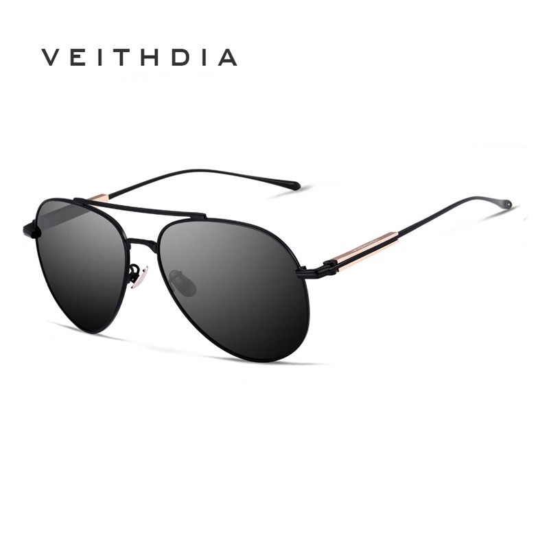 Kính Mát VEITHDIA 6696 Gọng Nhôm Tròng Chống Tia Phân Cực Phong Cách Nam Nữ