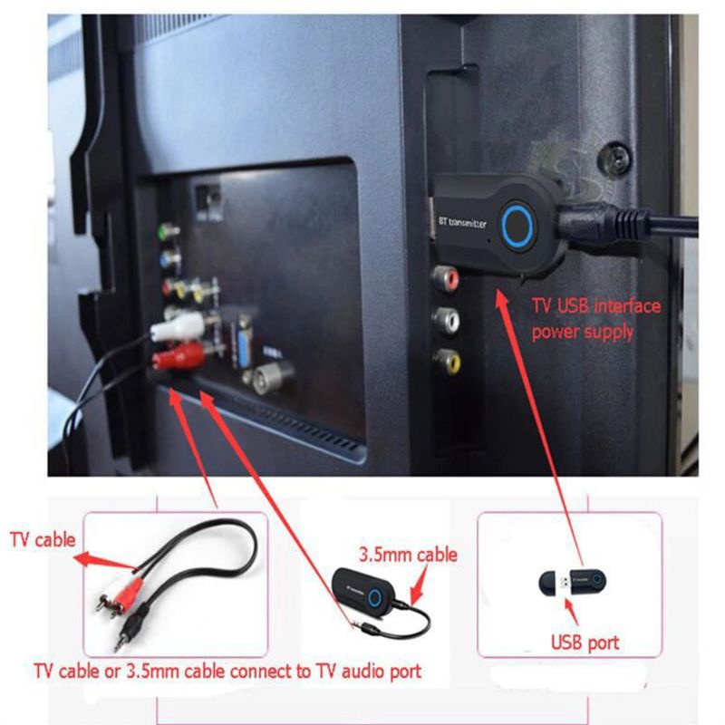 Thiết Bị Truyền Nhận Tín Hiệu Bluetooth Không Dây IOR Jack 3 5mm Cho Tai Nghe Trên Ô Tô